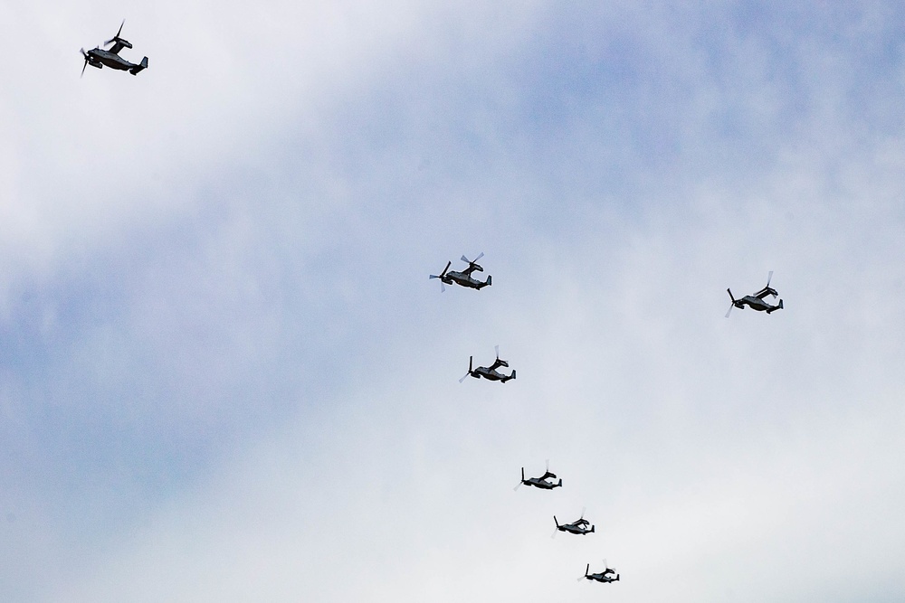 MRF-D 22: Ospreys Conduct a Flight Formation