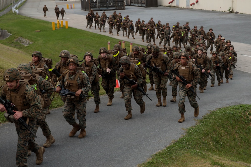 Marines with CLR-37 conduct combat conditioning