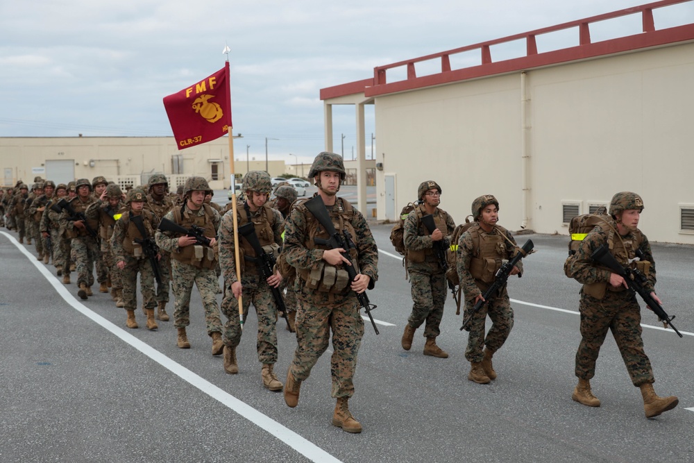 Marines with CLR-37 conduct combat conditioning