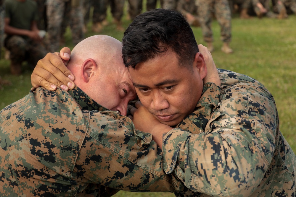 Marines with CLR-37 conduct combat conditioning