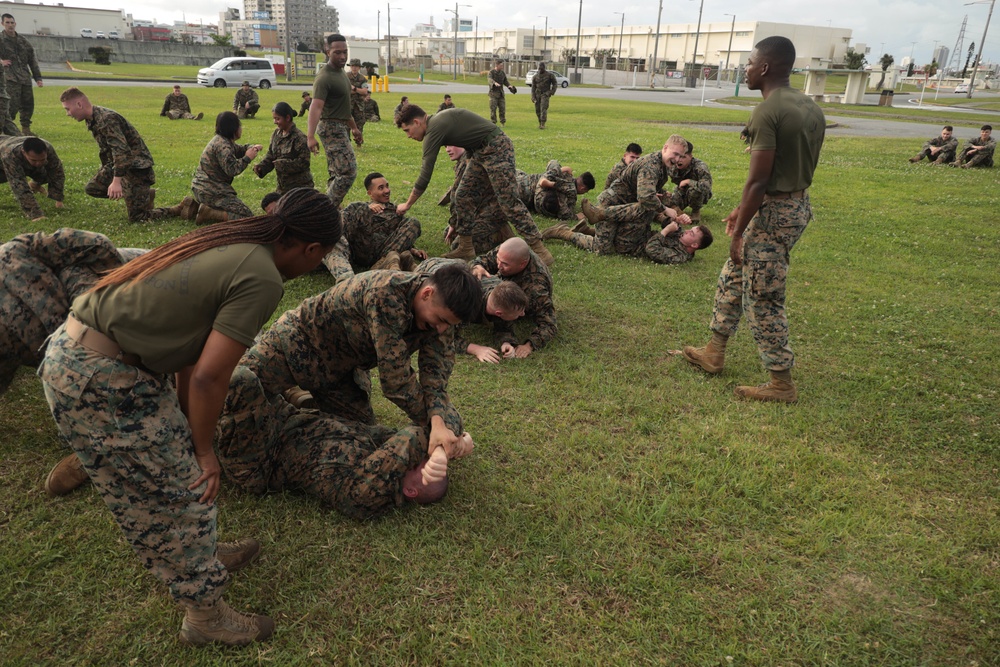 Marines with CLR-37 conduct combat conditioning