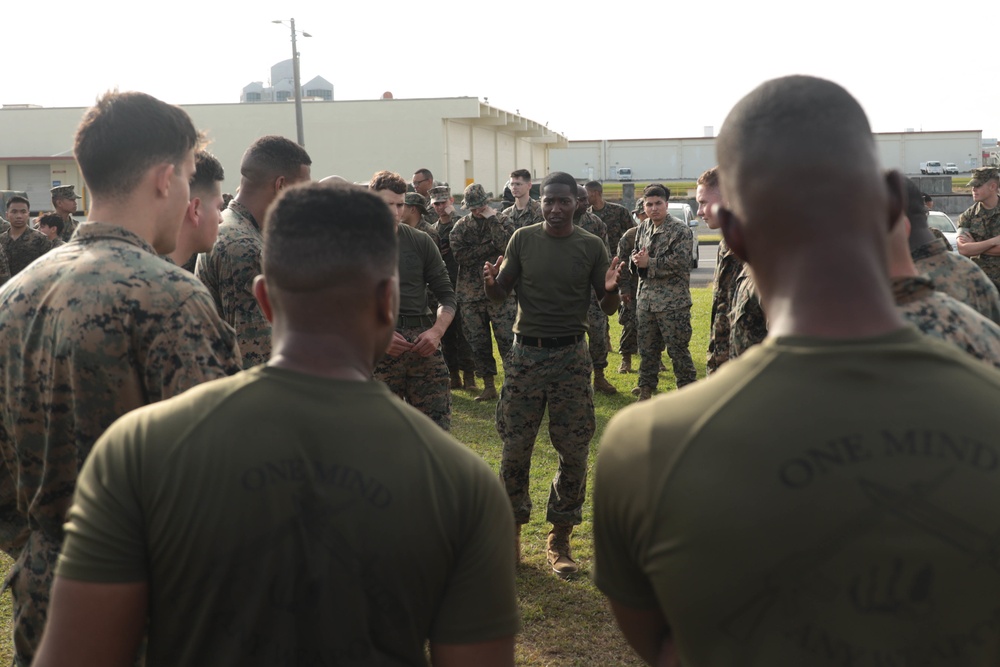Marines with CLR-37 conduct combat conditioning