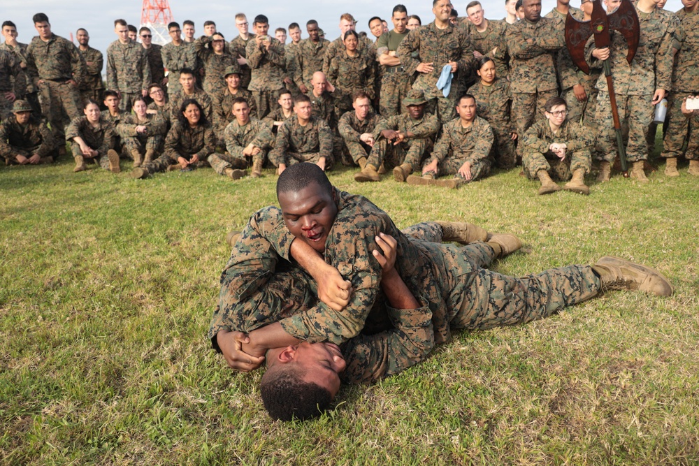 Marines with CLR-37 conduct combat conditioning