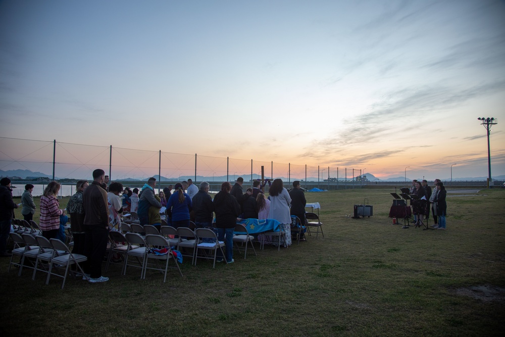 MCAS Iwakuni Chapel celebrates Easter with sunrise service, Easter egg hunt