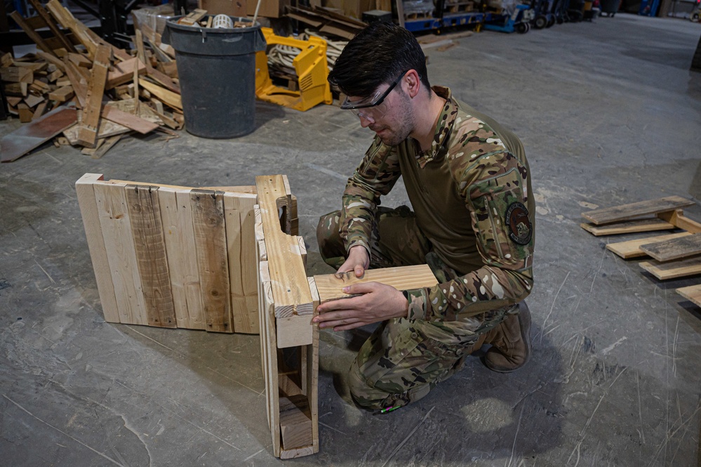 New upcycle program allows airmen to create wooden furniture