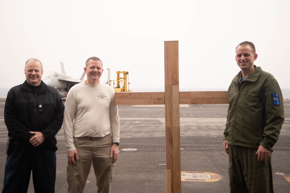 The Harry S. Truman Carrier Strike Group is on a scheduled deployment in the U.S. Sixth Fleet area of operations in support of naval operations to maintain maritime stability and security.