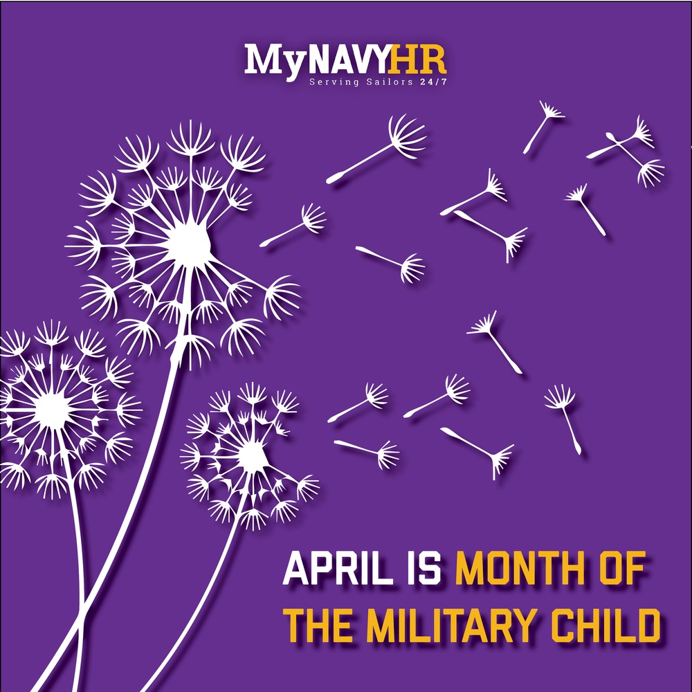 MyNavy HR Month of the Military Child Graphic