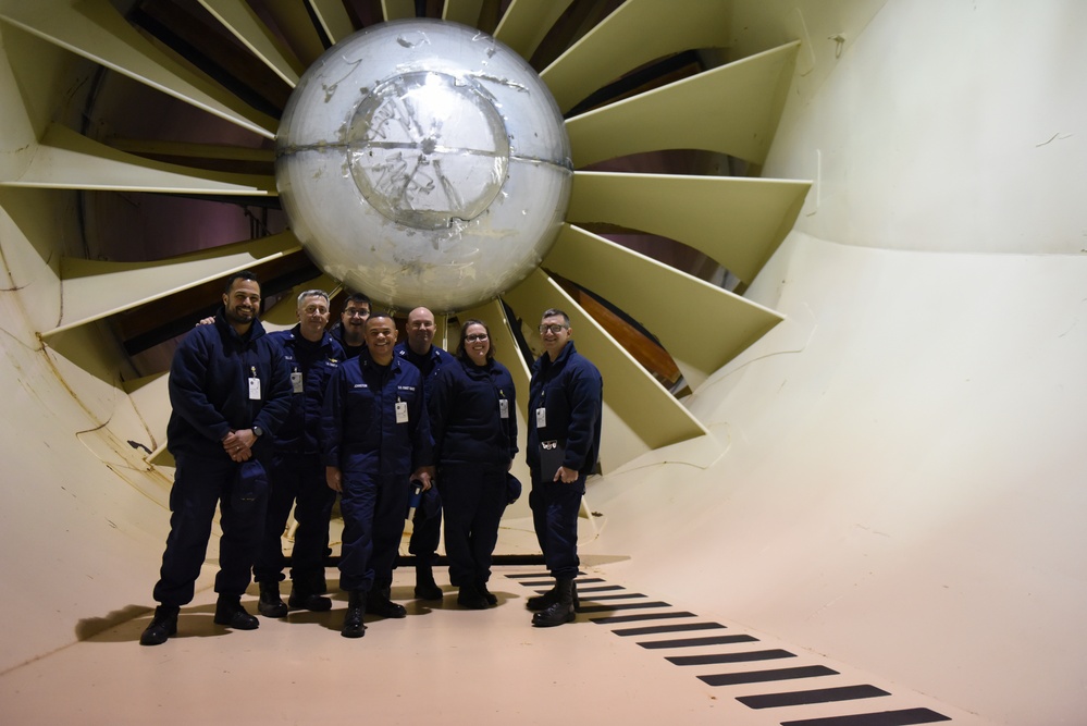 U.S. Coast Guardsmen tour NASA Glenn Research Center