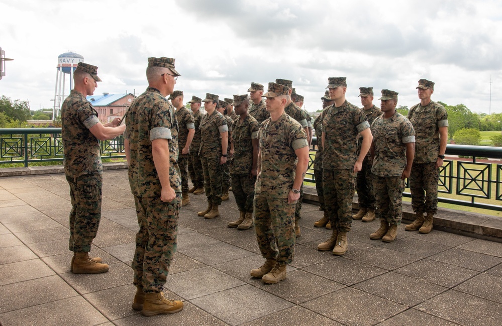 First Active Reserve Marine in the Intelligence Community to be Promoted to Master Gunnery Sergeant