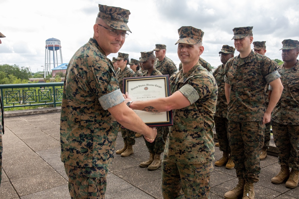 First Active Reserve Marine in the Intelligence Community to be Promoted to Master Gunnery Sergeant