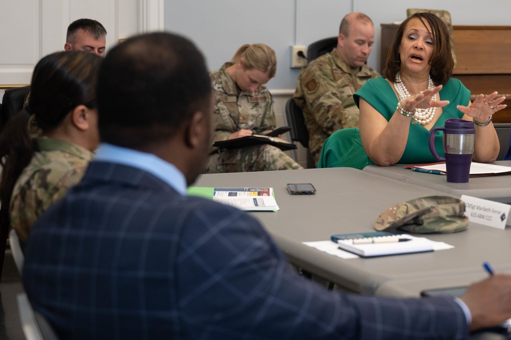 JBLE highlights base helping agencies, seeks advocacy from Senator’s liaison