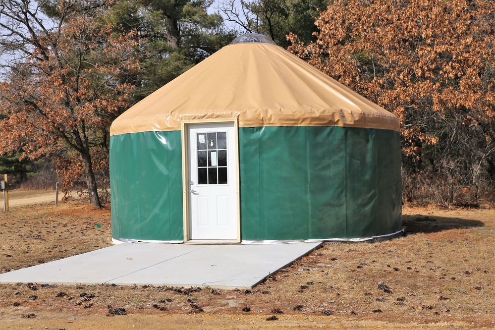 Yurts at Fort McCoy's Pine View Campground