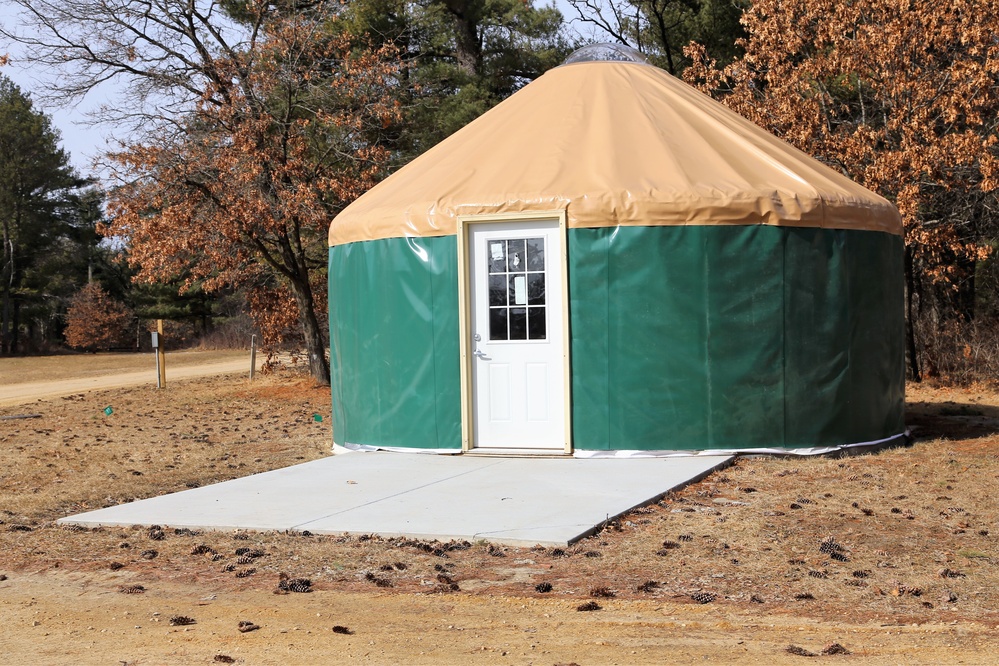 Yurts at Fort McCoy's Pine View Campground