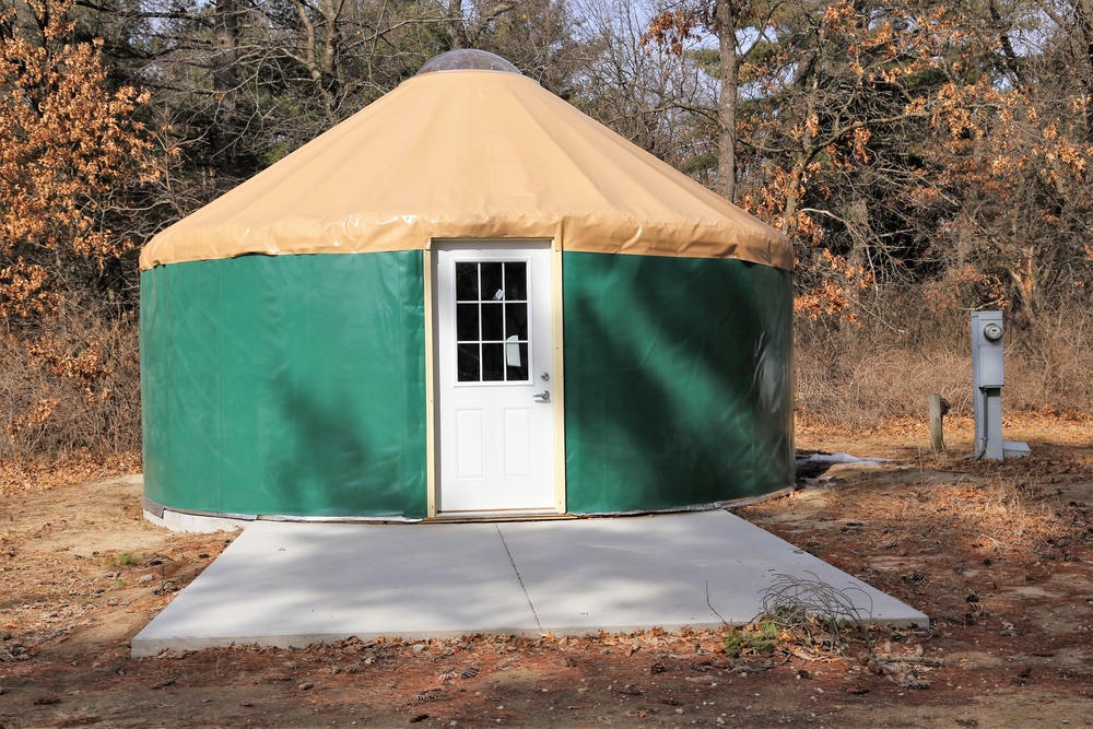 Yurts at Fort McCoy's Pine View Campground