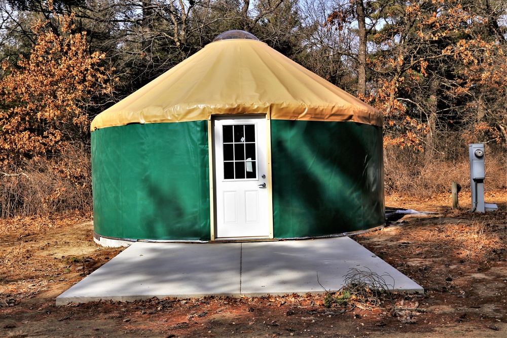 Yurts at Fort McCoy's Pine View Campground