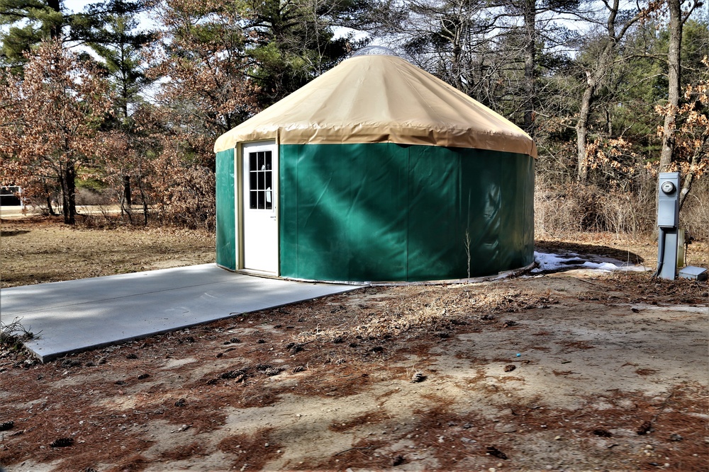 Yurts at Fort McCoy's Pine View Campground