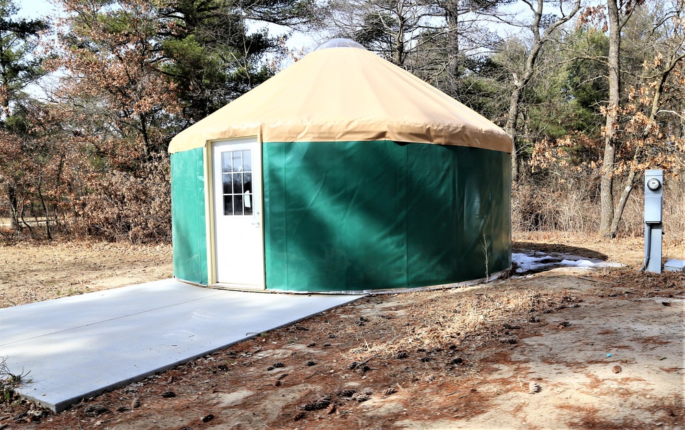 Yurts at Fort McCoy's Pine View Campground