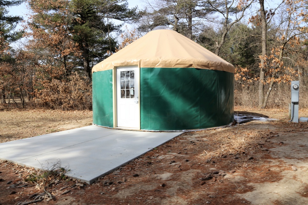 Yurts at Fort McCoy's Pine View Campground