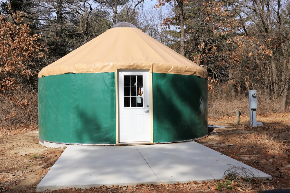 Yurts at Fort McCoy's Pine View Campground