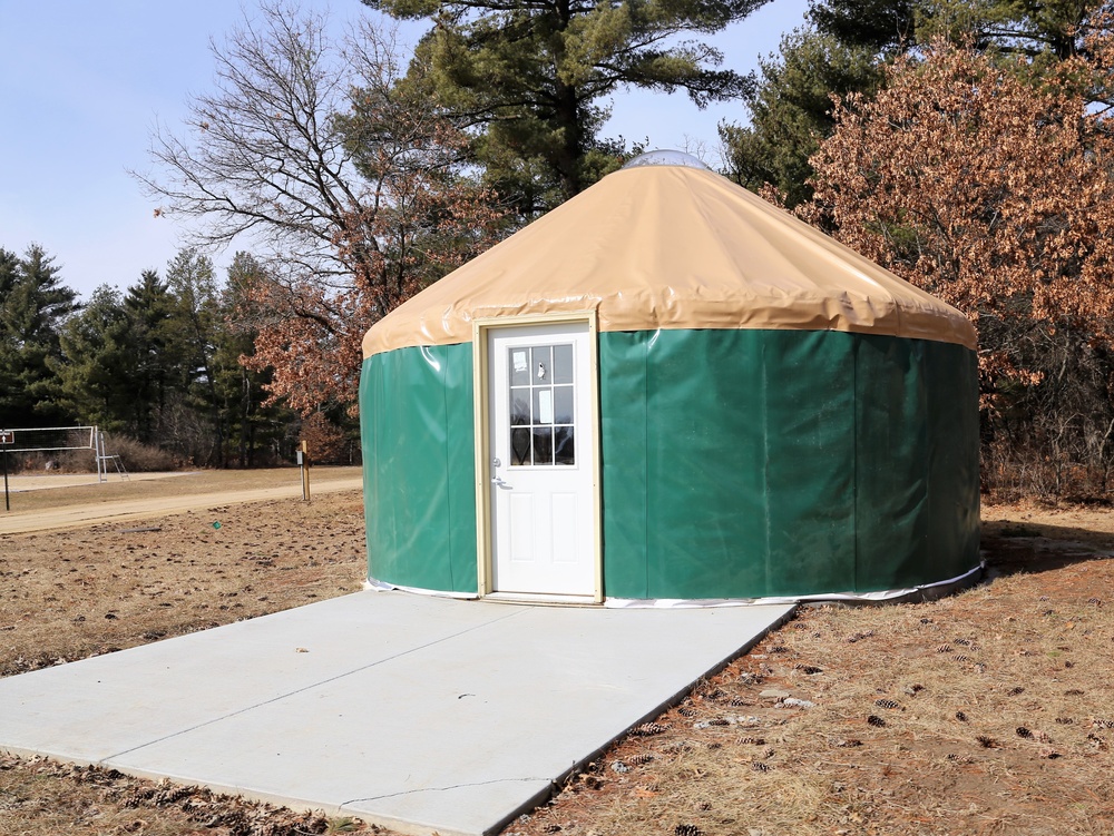 Yurts at Fort McCoy's Pine View Campground