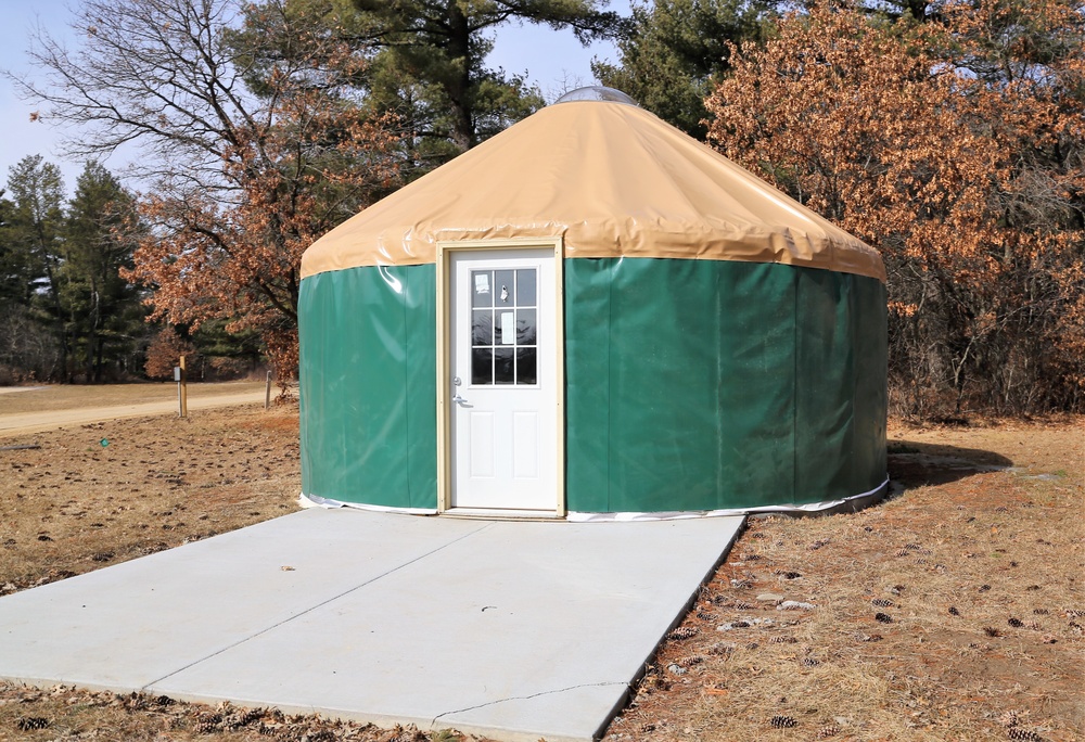 Yurts at Fort McCoy's Pine View Campground