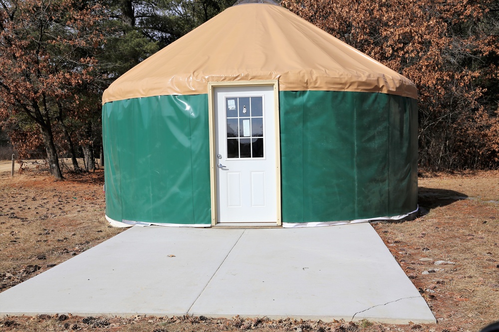 Yurts at Fort McCoy's Pine View Campground