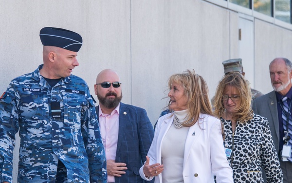 AVM Roberts, Commander of Defence Space Command, visits USSF Space Systems Command