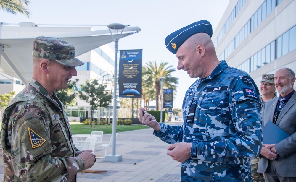 AVM Roberts, Commander of Defence Space Command, visits USSF Space Systems Command