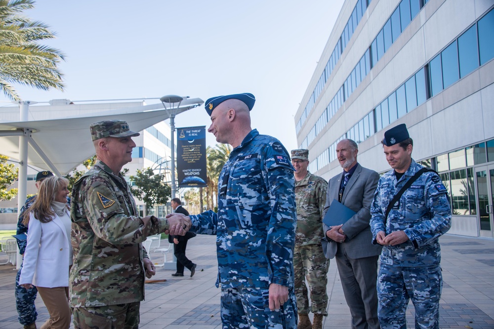 AVM Roberts, Commander of Defence Space Command, visits USSF Space Systems Command