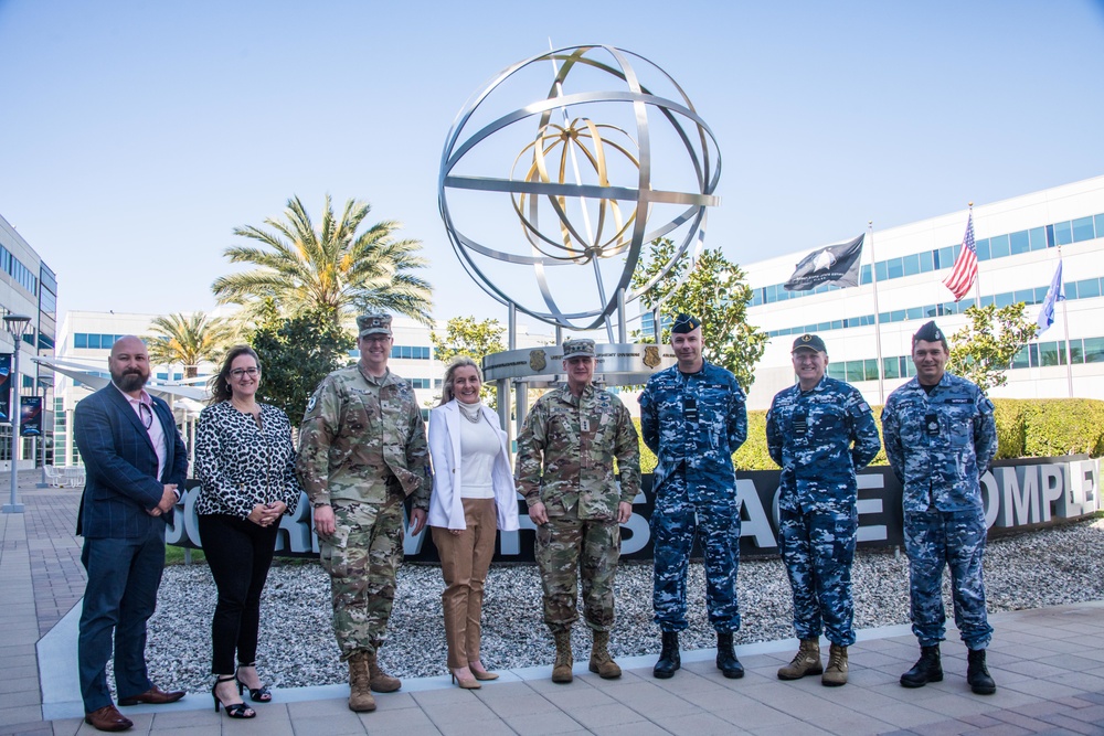 AVM Roberts, Commander of Defence Space Command, visits USSF Space Systems Command