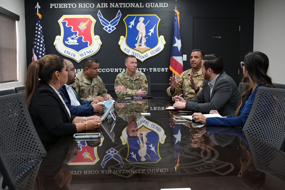 156th Wing leadership meets with PR Dept. of Education 156th Wing leadership meets with PR Dept. of Education