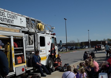 Meade K-9 handlers, firefighters celebrate Month of the Military Child
