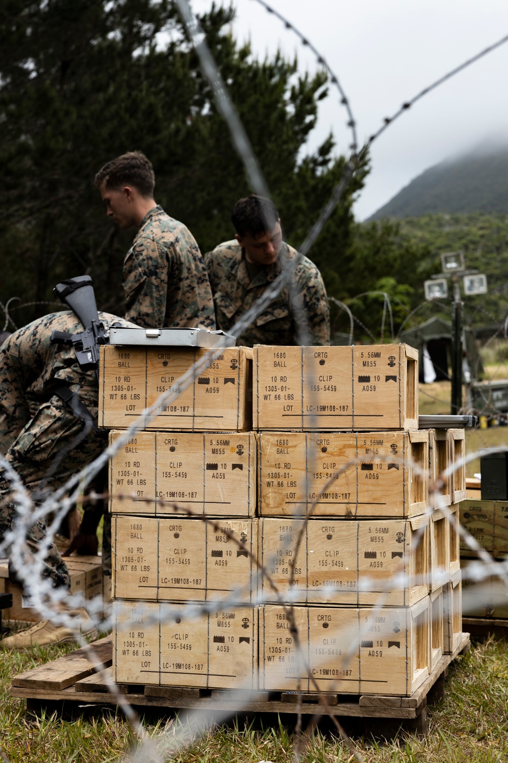 U.S. Marines with 3rd Supply Battalion, 3rd SGX conducts a MCCRE