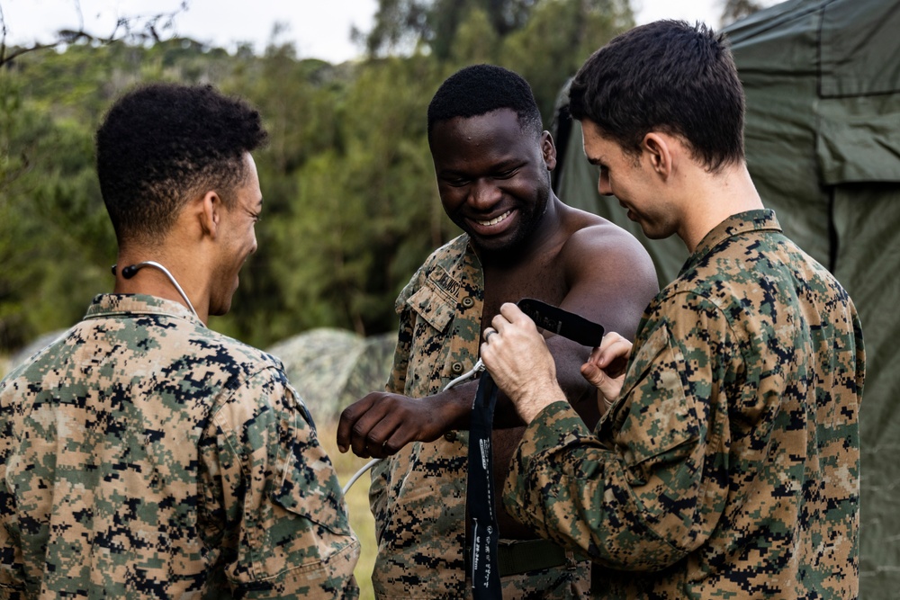 U.S. Marines with 3rd Supply Battalion, 3rd SGX conduct MCCRE