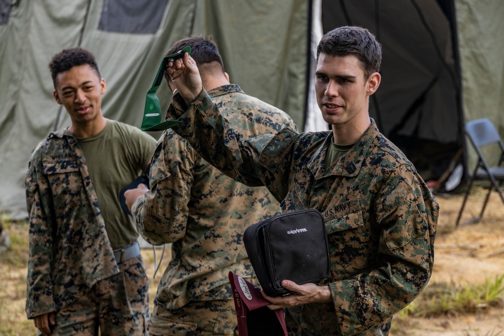 U.S. Marines with 3rd Supply Battalion, 3rd SGX conduct MCCRE