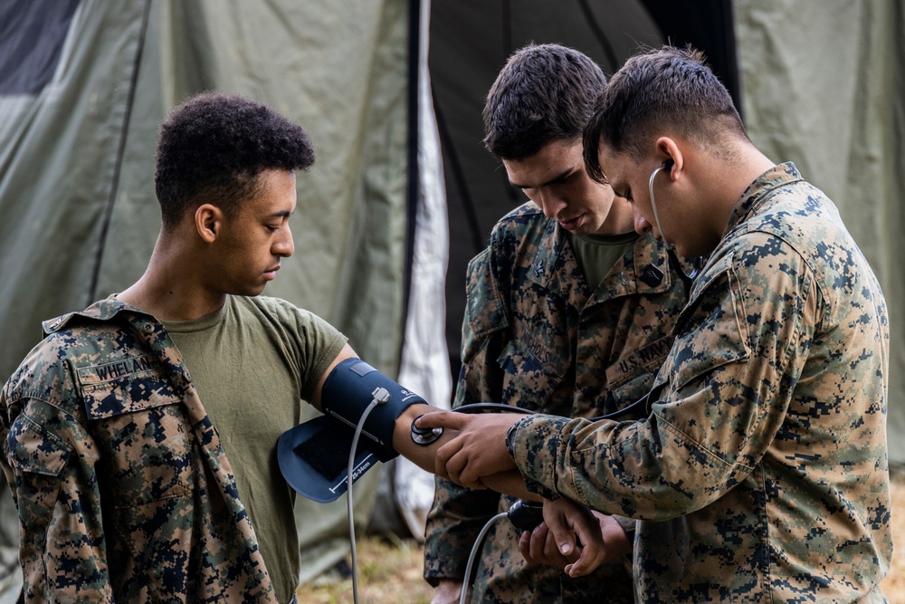 U.S. Marines with 3rd Supply Battalion, 3rd SGX conduct MCCRE