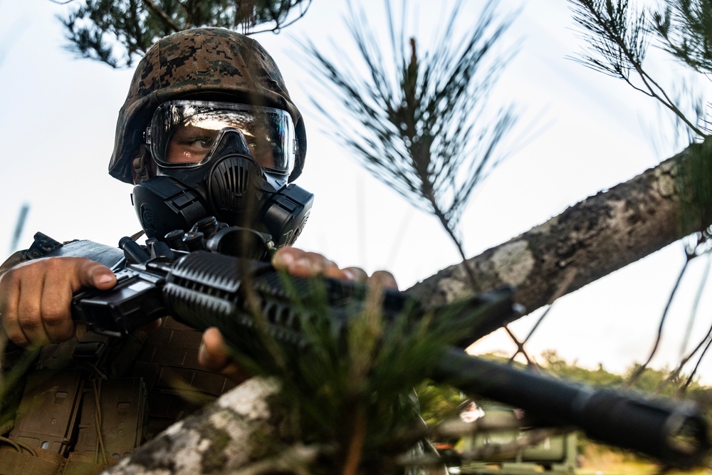 U.S. Marines with 3rd Supply Battalion, 3rd SGX conduct MCCRE