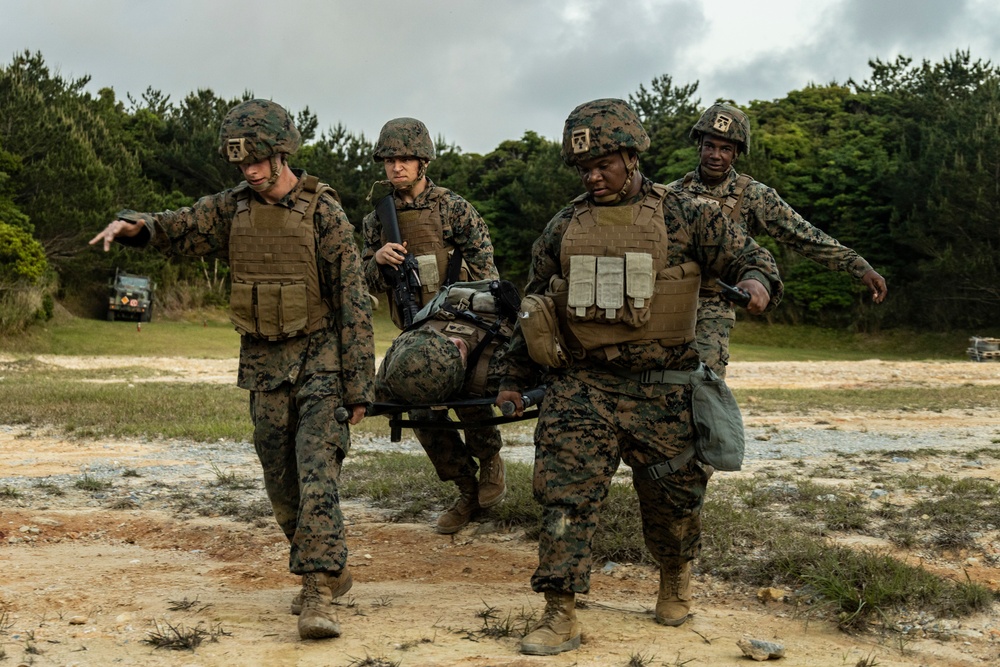 U.S. Marines with 3rd Supply Battalion, 3rd SGX conduct MCCRE