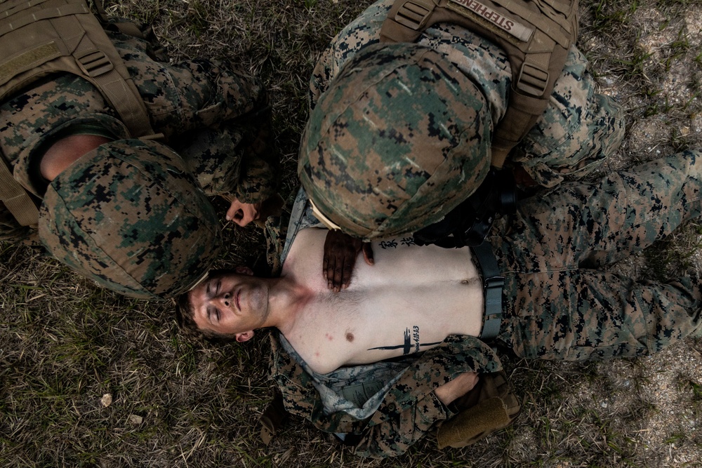 U.S. Marines with 3rd Supply Battalion, 3rd SGX conduct MCCRE