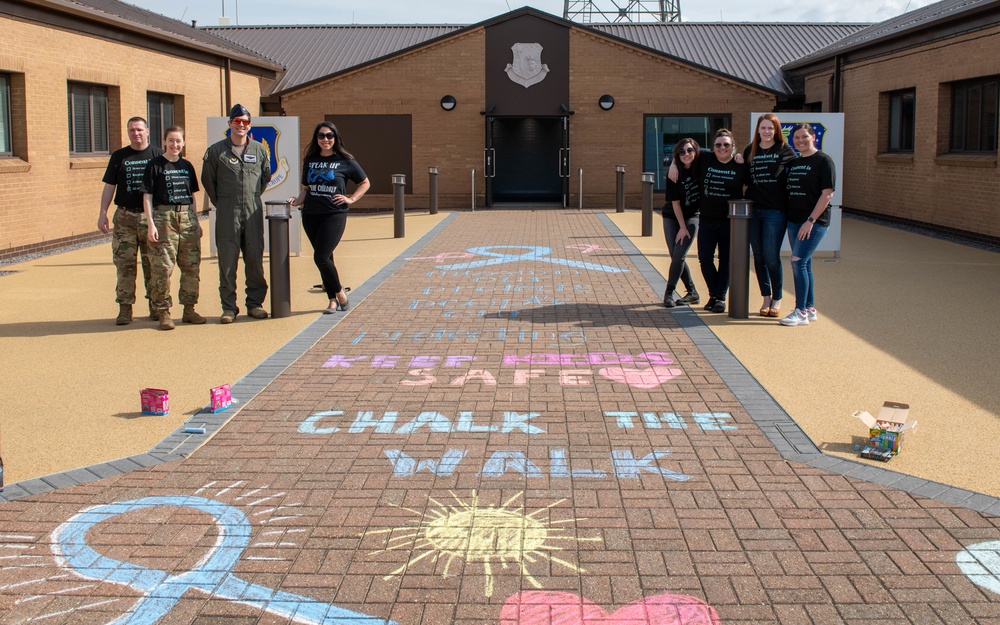 SAPR and Violence Prevention Chalk the walk