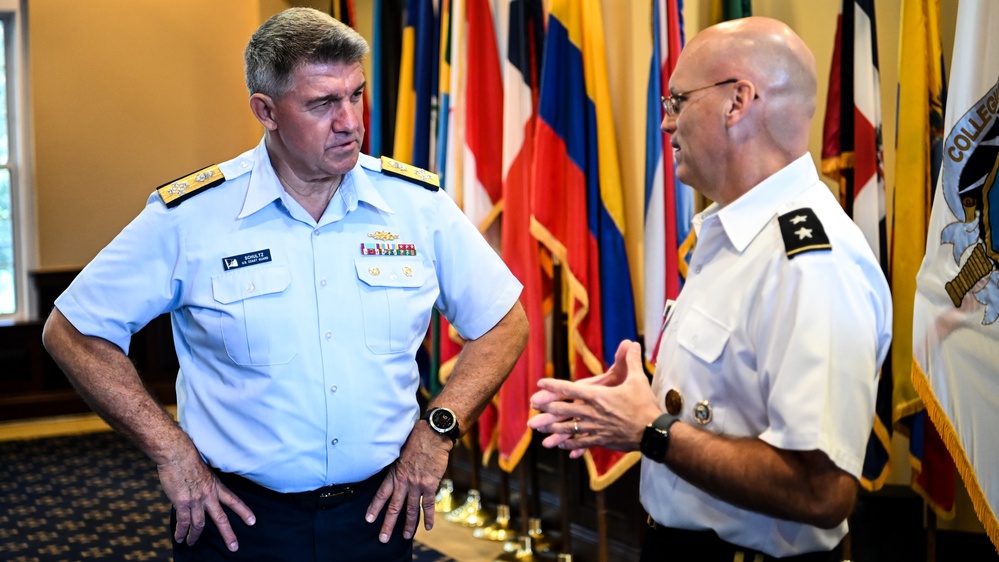 USCG Commandant Visits IADC, Speaks with Students