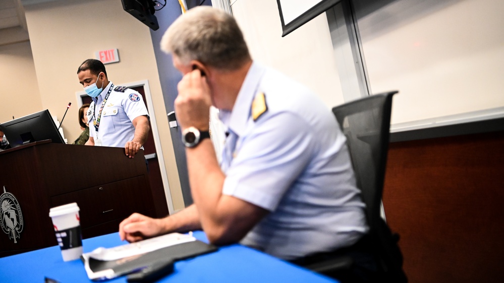 USCG Commandant Visits IADC, Speaks with Students