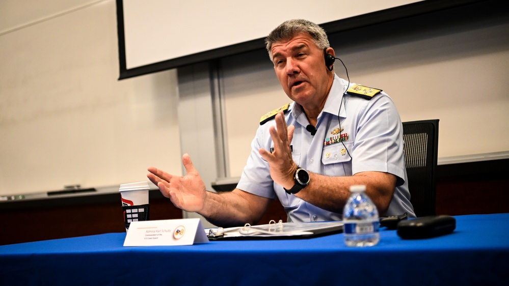 USCG Commandant Visits IADC, Speaks with Students