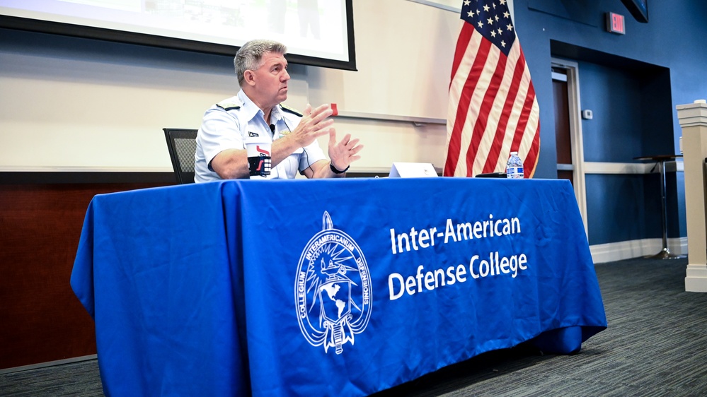 USCG Commandant Visits IADC, Speaks with Students