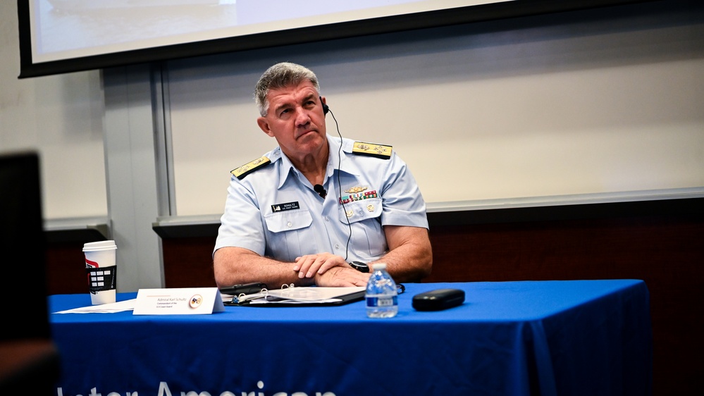 USCG Commandant Visits IADC, Speaks with Students