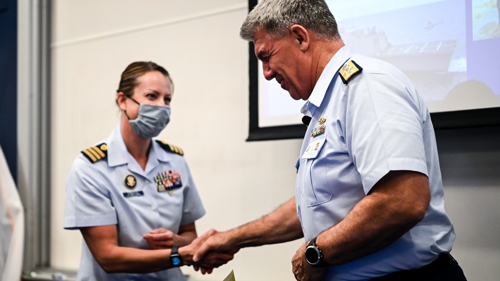 USCG Commandant Visits IADC, Speaks with Students