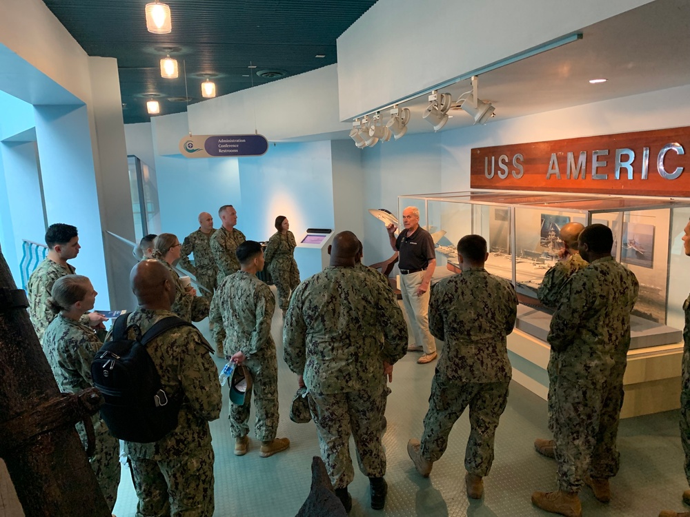 Sailors from Naval Medical Center-Portsmouth visit Hampton Roads Naval Museum