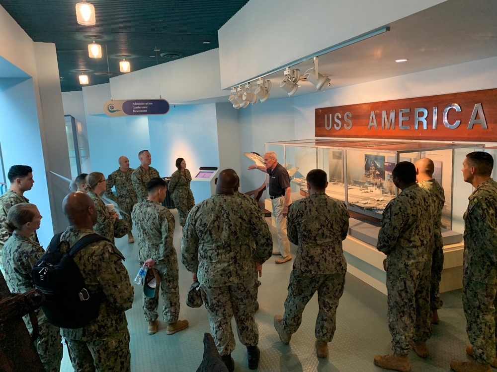 Sailors from Naval Medical Center-Portsmouth visit Hampton Roads Naval Museum