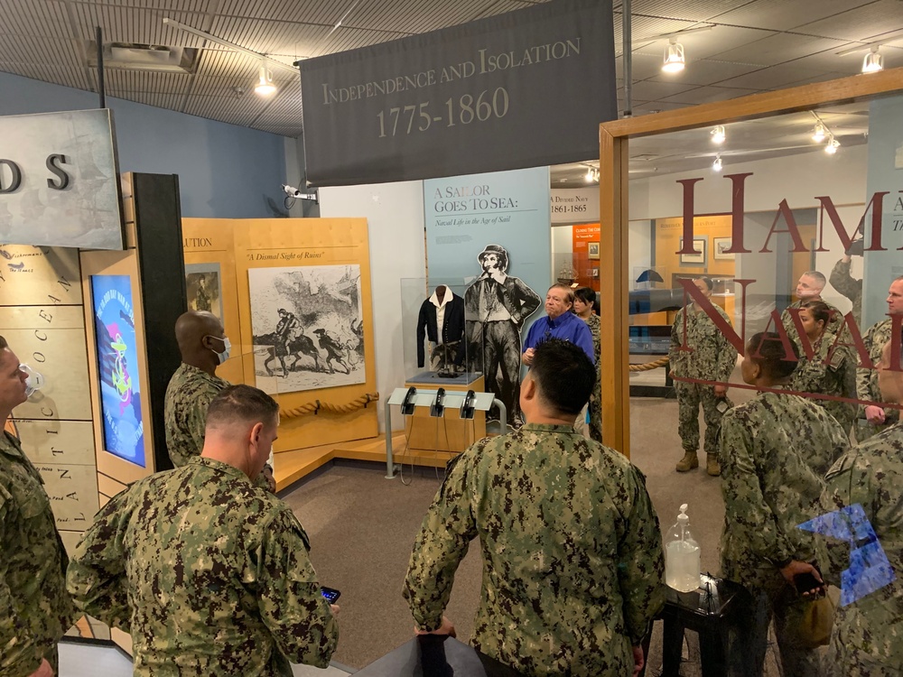 Sailors from Naval Medical Center-Portsmouth visit Hampton Roads Naval Museum