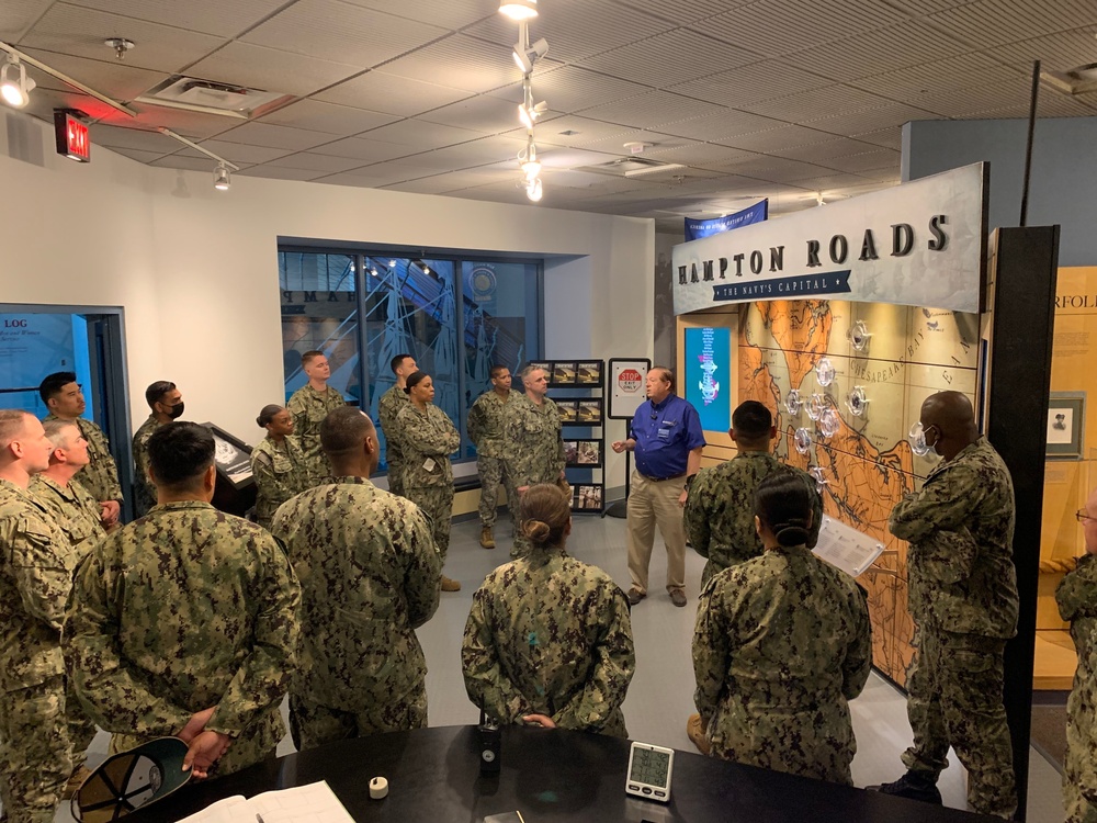 Sailors from Naval Medical Center-Portsmouth visit Hampton Roads Naval Museum